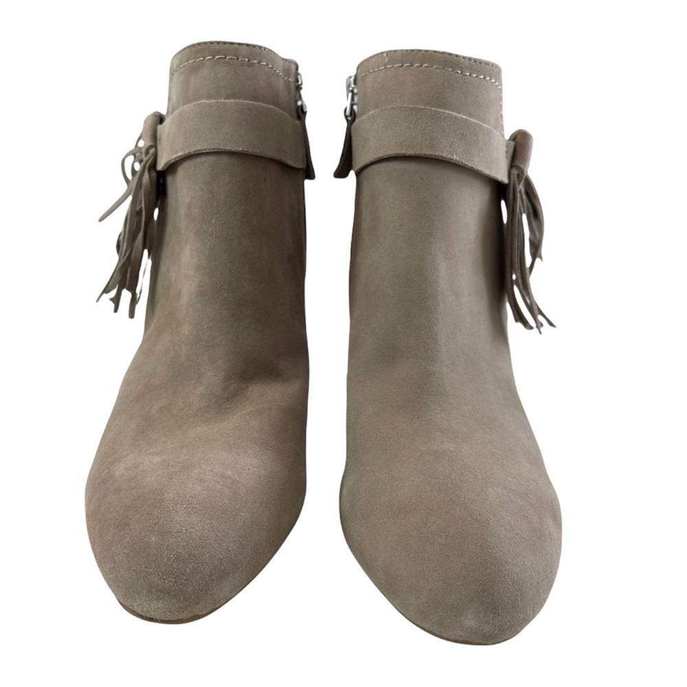 Franco Sarto Harrah Suede Tassel Ankle Boots Size 11M - Picture 5 of 15